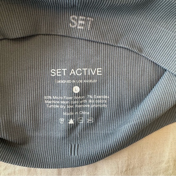 SET Active Sculptflex Ribbed One Shoulder Bra - Picture 3 of 7